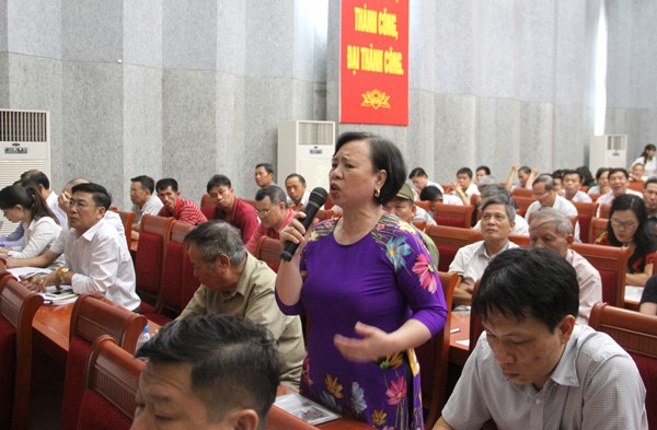 Đại biểu HĐND TP tiếp xúc cử tri quận Hoàng Mai 